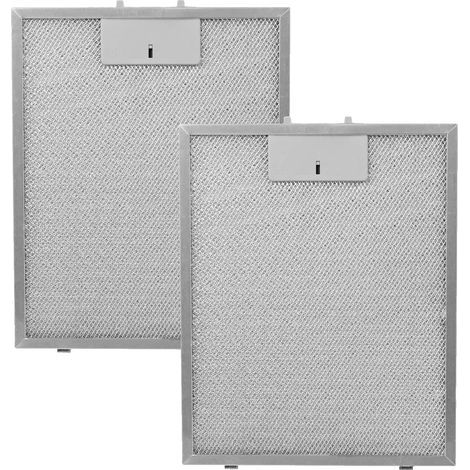 Pack of 2 Grease Filters, Aluminum, 298x239 mm, Cooker Hood, Kitchen (1/5)