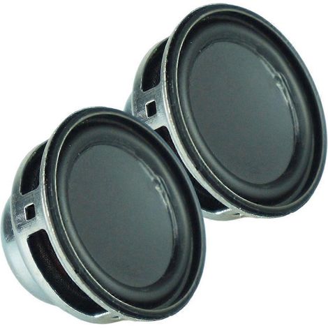2 Stück 36 mm 4 Ohm 3 W Breitbandlautsprecher Stereo-Woofer-Lautsprecher runde Form