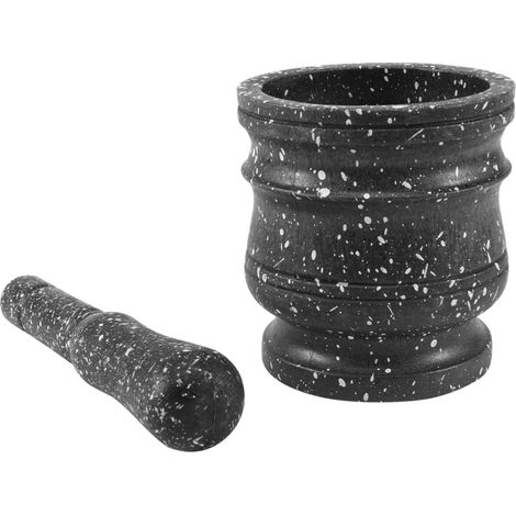 Set mortaio e pestello – mulino a pietra per macinare erbe e spezie – robusto e durevole (1/4)
