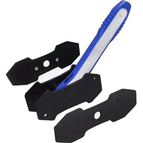 Herramienta neumática para frenos, accionada por aire, compatibilidad universal, color azul. (1/2)