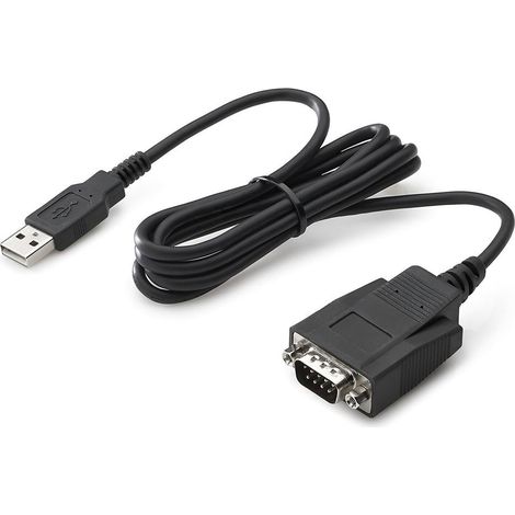 HP J7B60AA Cable Adapter - Adaptateur de câble (USB A, RS-232, mâle/mâle, noir, Windows XP/Vista/7/8/8.1 (X86/X64), Microsoft Server 2003/2008/2012 (x86/x64))
