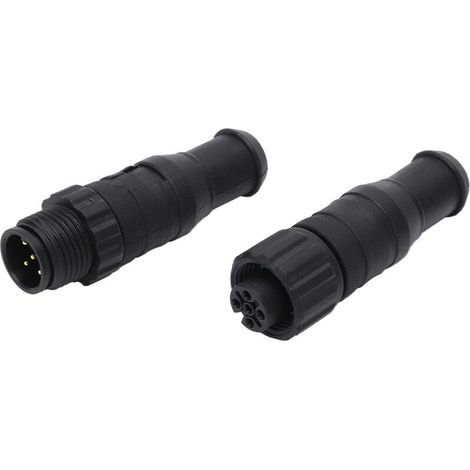 Jeffergarden 2PCS Marine pour NMEA 2000 Terminators M12 Mle Femelle 5 Broches IP67 tanche pour Réseaux Lowrance (1/4)