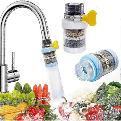 filtres à charbon actif pour eau du robinet de cuisine, éliminent le chlore, le fluorure et l'azote. (1/5)