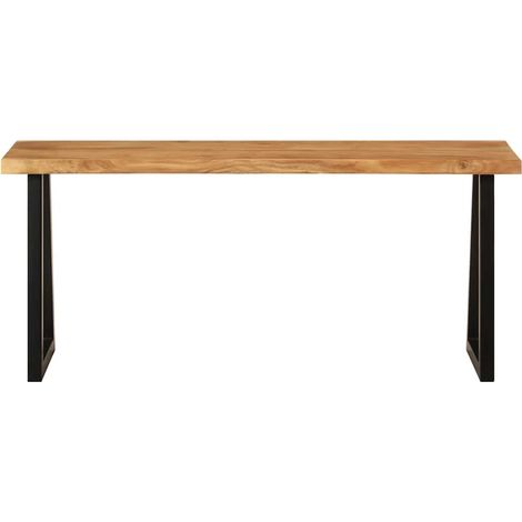 Banc intérieur avec bord vivant 105 cm bois d'acacia massif fr9578 - Maison La Vie (1/5)