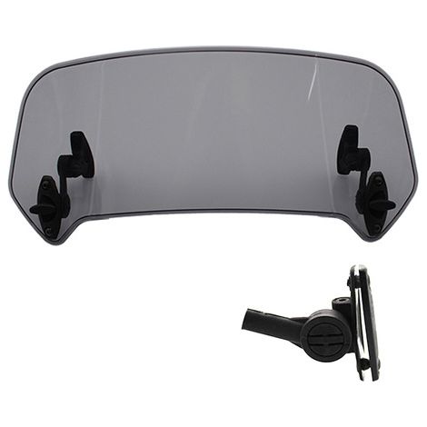 Couleur de fumée Extension Bulle Moto - Extension Pare Brise Moto Universel Moto Clip réglable Pare-Brise-Vent Accessoires de Pare-Brise (1/3)