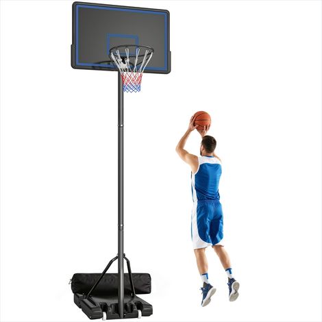 Panier de basket De basket sur pied en acier hauteur réglable (1/5)