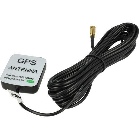 vhbw antenna GPS compatibile con BMW MK1 MK2 Mk3 MK4 MK 1 2 3 4 Professional Business (E38, E39, E46, X5, Z3, Z4) con connettore porta SMB cavo da 5m
