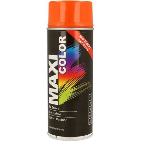 Maxicolor Spray Gloss Pure Orange RAL2004 - 400ml Paint