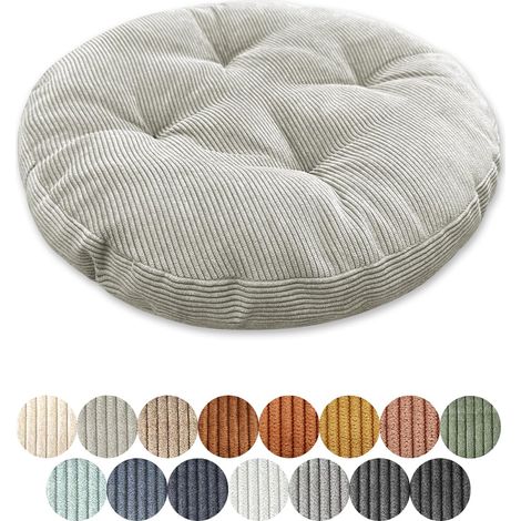 Coussin de siège rond de 30 cm d'épaisseur 6 cm 1 pièce, coussin de sol rond, coussin de siège, housse de chaise, coussin de chaise, rembourrage pour salon, bureau, salle de conférence, tissu (1/5)