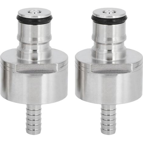 Bouchon De Carbonatation - Acier Inoxydable - Barb 5/16 Po - Type Ball Lock - Pour Bouteilles PET De Boissons - 2 Pièces (1/5)