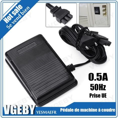 Pédale de machine à coudre - Singer - Noir - Contrôleur de pied 1pc (1/4)