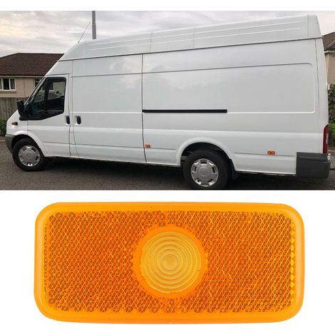 Optique jaune feu latéral clignotant 1671689 pour Ford Transit MK6/MK7, vitre en plastique, ampoule non incluse (1/5)