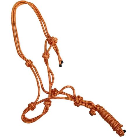 Cabestro joma nylon nudo ajustable resistente naranja