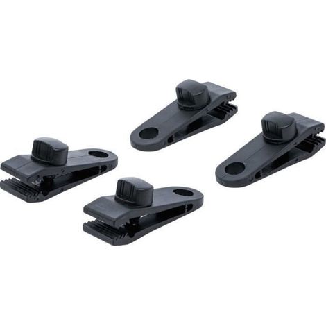 Clips Pour Bâche - 4 Pièces - Nylon PA - Ouverture Mâchoire 12 Mm - Oeillet 13 Mm - Pour Voile De Tente Bateau Ombrage Et Bâche