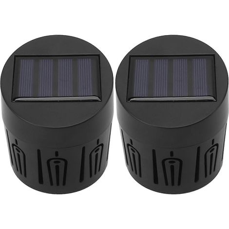 Lot de 2 lampes solaires décoratives élégantes à motif coquillage, étanches IP67, pour jardin intérieur et extérieur. (1/5)