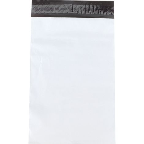 100 sacs de livraison logistiques en polyéthylène épais, imperméables et auto-scellants (17 x 29 cm) (1/5)