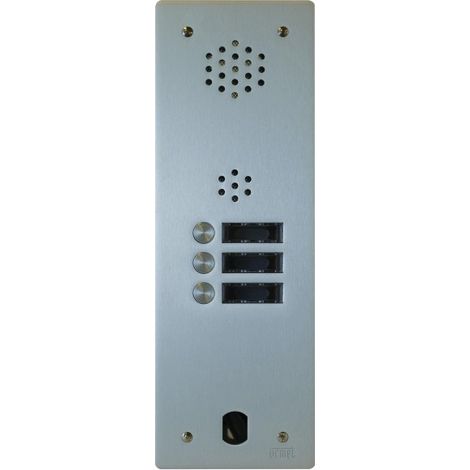 Plaque audio alu 3 bp 2VOICE complete URMET A83/103M