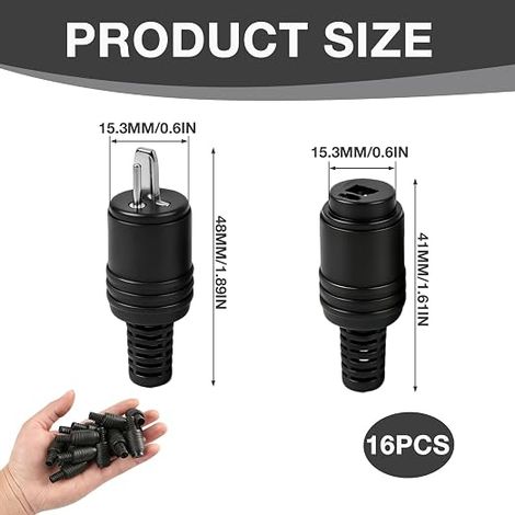 Broches DIN Fiche, Connecteur Enceinte Audio A Deux Pour Systeme Hi Fi Haut Parleur 2 Raccordement Fiable Des Enceintes Domestiques (1/4)