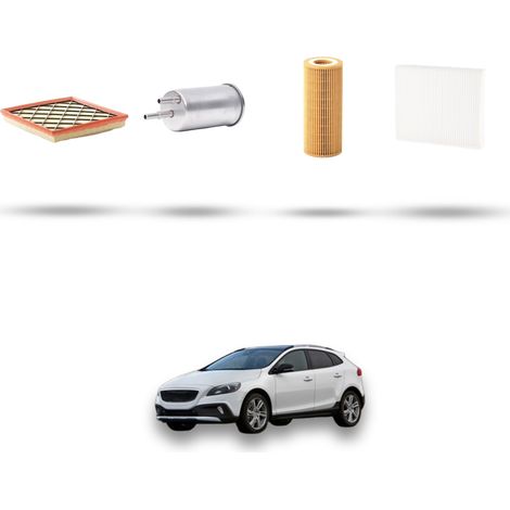 Kit tagliando 4 filtri compatibile con Volvo V40 II V40 Cross Country Dal 2.5 T5 187kw dal 2012 (1/5)
