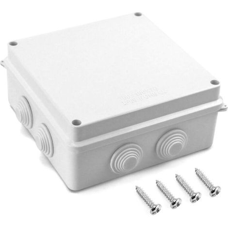Boite de derivation, IP65 en plastique ABS, etanche exterieur, Blanc, 150 x 150 x 70 mm (1/5)