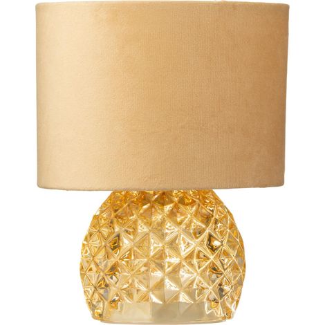 Lampe à Poser en Verre "LED" 23cm Doré (1/4)