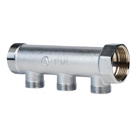 Collettore Satinato - Misura: 1"1/4 - 3 uscite 24x19 - Caldo/freddo