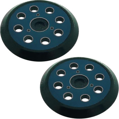 Lot de 2 disques de ponçage orbitaux 2 x 8 trous 125 mm compatibles avec Makita M9204 Bo5030 Bo5031 Dbo180z Bo8041 Dbo180rmj Bo5041 Bo5010 Bo50111 Bo5012. (1/3)