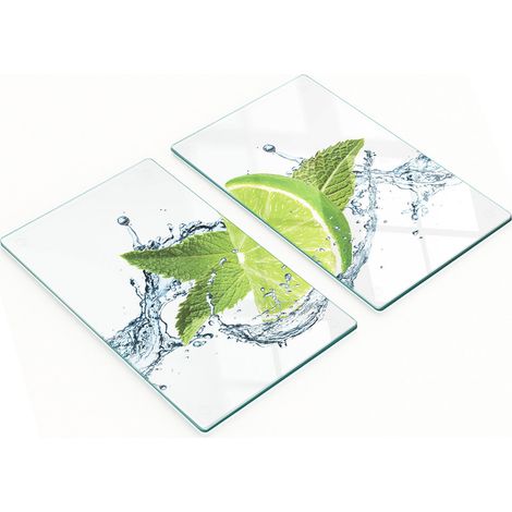 Taglieri decorativi in vetro temperato per acqua di calce 2x30x52 cm (1/5)