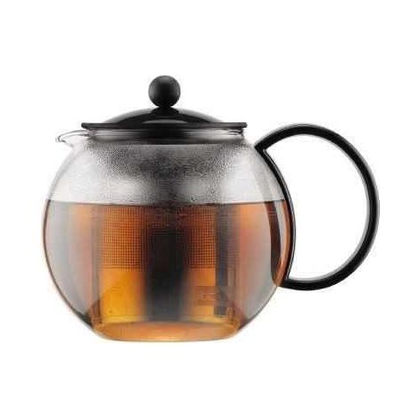 ASSAM - Théiere a piston BODUM , couvercle plastique, filtre en inox, 1.0 l