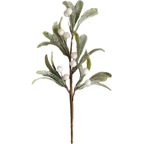 Künstliche Mistelzweige für Weihnachten, Girlanden und hängende Ornamente für Türen und Fenster, Blumenarrangements (1/2)