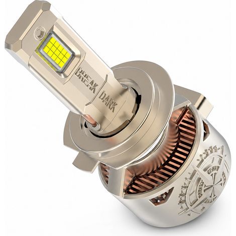 Bombilla LED para faro de coche H3 240 W con doble tubo de cobre, beige (1/5)