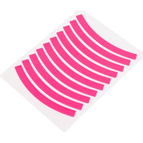 Autocollants Réfléchissants pour Draisienne Enfant - Bandes Adhésives Sécurité Roue de Vélo - Accessoires Équilibre Rose (1/5)