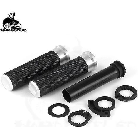 Lenkergriffe, rutschfest, für BMW F 900, F900 R/XR, F900R, F900XR, R Ninet, Rninet /5, Pure Racer, Scrambler, Urban G/S, R Ninet – F900R, Silber