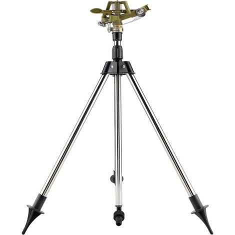 Heavy Duty Impact Sprinkler on Tripod Base, Tripod Sprinkler for Yard Large Area, Extra Tall 360 Degree Rotating Lawn Sprinkler with Nozzle, Waters Up to 24m (1/5)