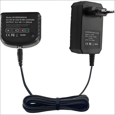 Chargeur de Rechange Compatible avec Black & Decker 9.6V-18V (1/5)