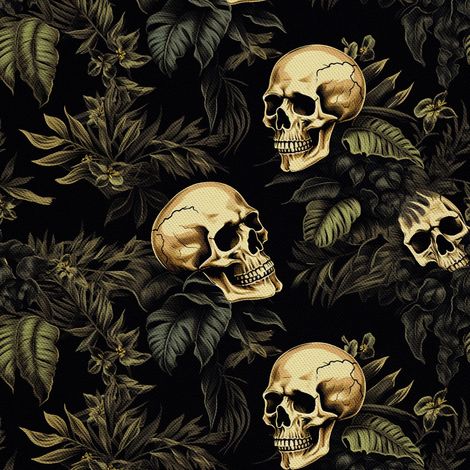 Tissu décoratif d'extérieur Oxford - Motif crâne I DX4170 (1/5)