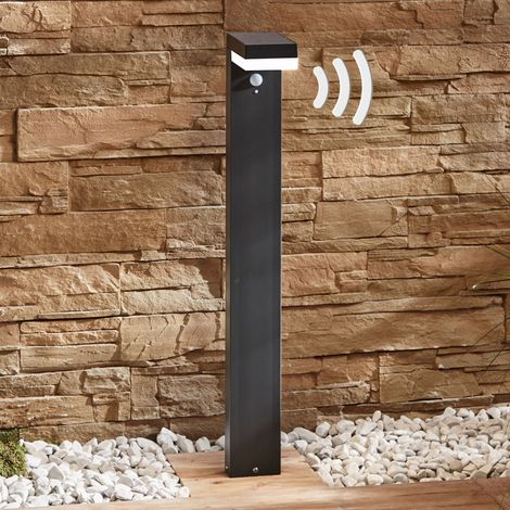 [GEBRAUCHT] B-Ware Lindby Pollerleuchte Pollerlampe Led Solar Sensor Chioma Anthrazit Aussenleuc996