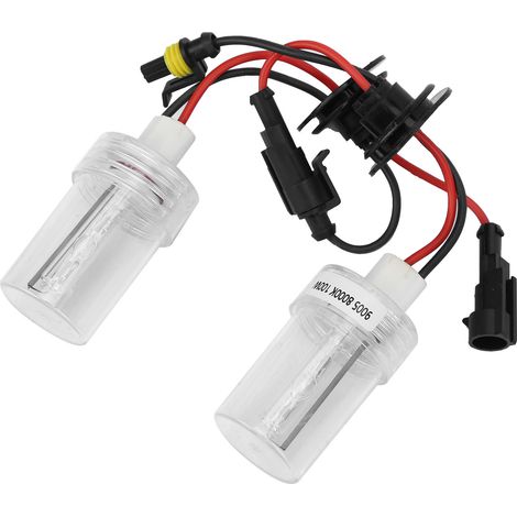 Paar 9005 HID-Xenonlampen, 100 W, 8000 K, 6800 Lumen, für Autoscheinwerfer. Autozubehör. – AquaForge