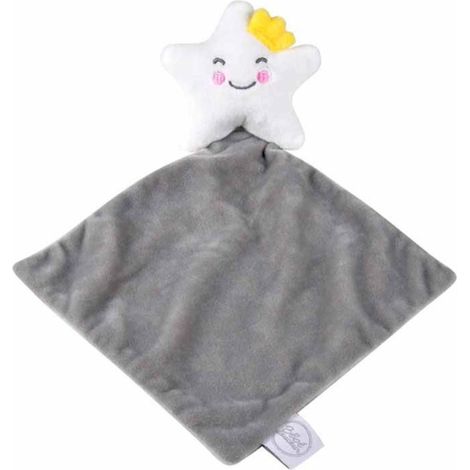 Doudou avec Mouchoir "Étoile" 18cm Gris (1/2)