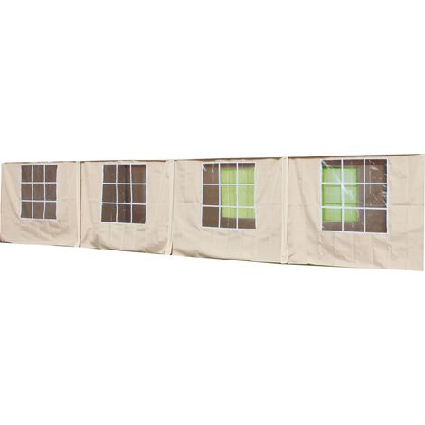 1CF SET TELI LATERALI PER GAZEBO MOD.BIG ROYAL YF5005S COLORE BIANCO