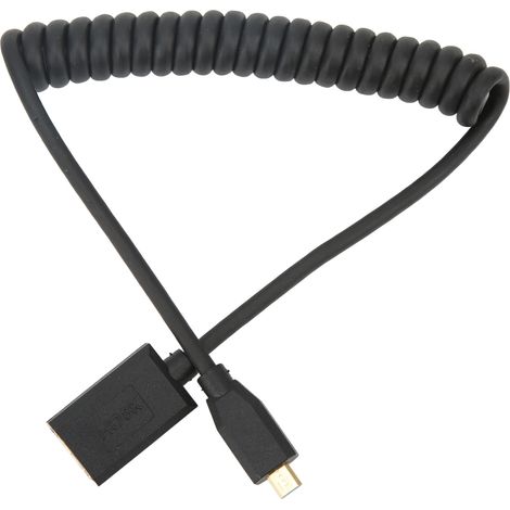 Câble Micro HD vers HD 8K 60 Hz, interface multimédia femelle à ressort fin, diamètre extérieur 4,0 mm, pour appareil photo, tablette et TV, câble de connexion universel de 1,2 m à tête droite (1/5)