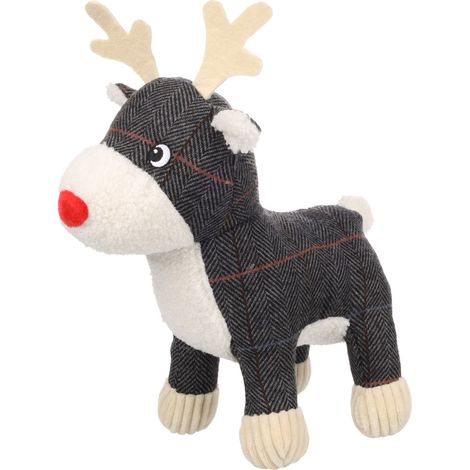 Caribou Araceli Gris Noel 30 cm H jeux pour chien - Flamingo (1/3)