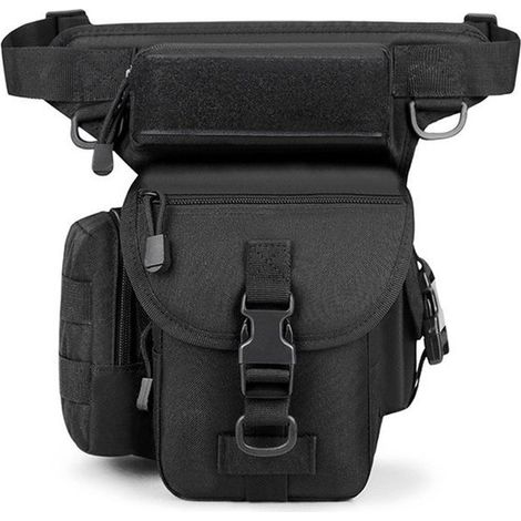 Sacoche de cuisse étanche pour moto, unisexe – Sacoche de jambe ajustable avec sangle, idéale pour la moto, les sports de plein air et les voyages. (1/3)