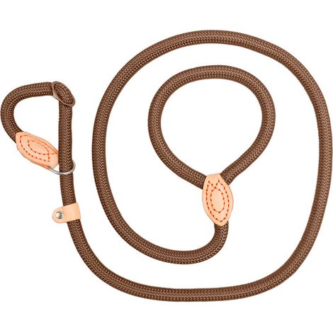 Guinzaglio robusto per cani, colore caffè, 14 mm x 1,5 metri