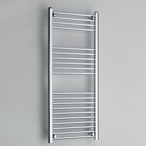 Kartell Chrome 1200mm x 500mm Straight 22mm Towel Rail - STR512C (1/4)