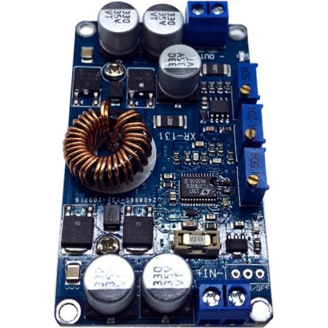 12V/24V Constant Voltage/Constant Current LTC3780 Automatic Step-Up/Step-Down Power Supply/Voltage Regulator/Solar Power Supply with Aluminum Plate at the Bottom (1/4)