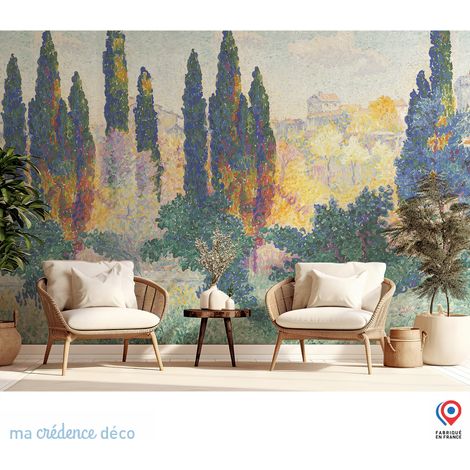 Papier peint : Delacroix H. E, Les Cyprès à Cagnes - Intissé - 200 cm - 280 cm (1/5)