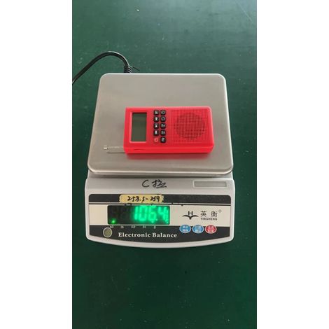 (Rouge) Nouvelle radio multifonction AM/FM, lecteur MP3 et haut-parleur (1/4)
