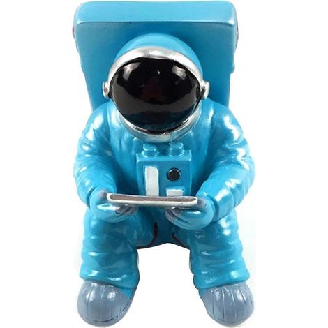 für kreative Astronauten-Handyhalterung, Tablet-Smartphone-Halterung, Weltraumfahrer-Handyhalter aus Kunstharz, Schreibtischornament, universell für