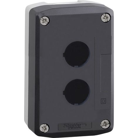Schneider Electric XALD02 XALD02 Leergehäuse 2 Einbaustellen unbeschriftet Dunkelgrau, Hellgrau 1 S